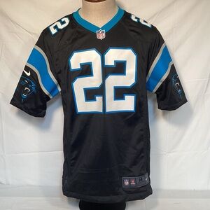 Nike Carolina Panthers Christian McCaffrey Black home Jersey Men’s size medium